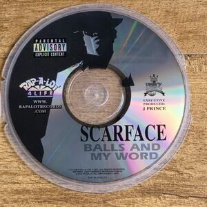 Vtg 2003 Scarface BALLS AND MY WORD CD RAP HIP HOP RAP-A-LOT RECORDS